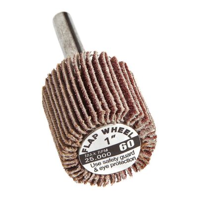 Forney Industries Forney 60190 Flap Wheel, Shank Mounted, 1 in x 1 in, Grit: 60