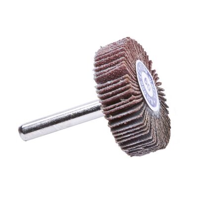 Forney Industries Forney 71691 Flap Wheel, Shank Mounted, 1-1/2 in x 1/2 in, Grit: 60