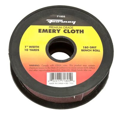 Forney Industries Emery Cloth Bench Roll, 180 Grit