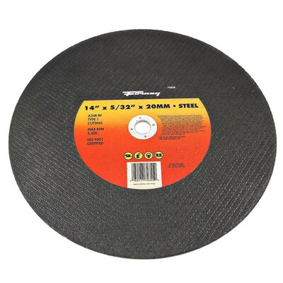 Forney Industries Cutting Wheel, Metal, Type 1, 14 in x 5/32 in x 20 mm