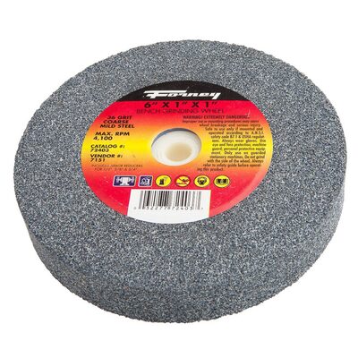 Forney Industries Bench Grinding Wheel, 6 in x 1 in x 1 in