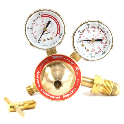 Forney Industries 250 Series Acetylene Regulator, 2 in Side Mount