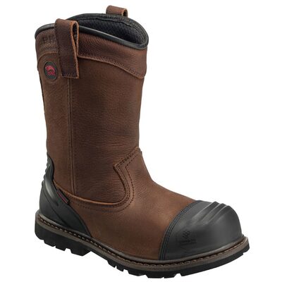Avenger Hammer Wellington Series - Men's Boots - Carbon Nano-Fiber Toe - IC|EH|SR|PR - Brown/Black - Size: 14XW