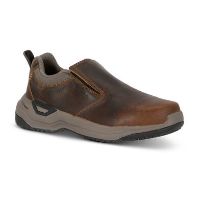 Avenger Work Boots Foreman MAX Low Slip-On - Women's - CN|EH|SR|SF - Brown - Size: 9.5 - B - (Medium)