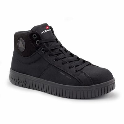 AIRWALK DEUCE Mid - Men's Mid Top Shoe - CT|EH|SR - Black/Black - Size: 12 - D - (Regular)