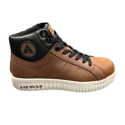 AIRWALK DEUCE Mid SD10 - Women's Mid Top Shoe - SD10|CT|SR - Black/Brown/Dark Gray - Size: 10 - E - (Wide)