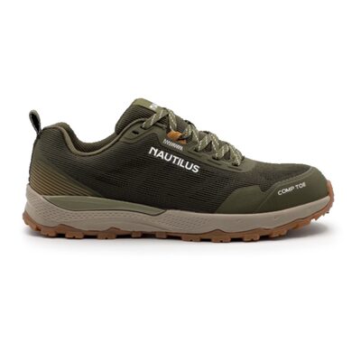 Nautilus Safety Footwear TRILLIUM - Men's Low Top Shoe - CT|EH|SF|SR - Olive - Size: 10.5 - D - (Regular)
