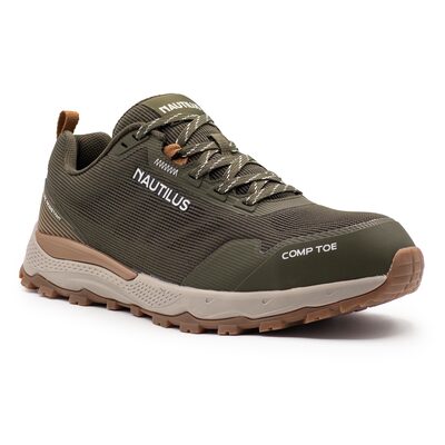 Nautilus Safety Footwear Trillium - Men's - CT|EH|SR|PR - Olive/Gum - Size: 8.5 - D - (Regular)