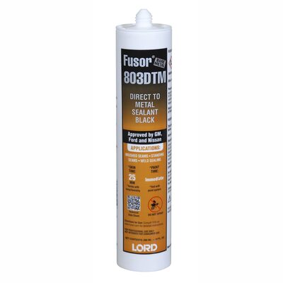 Norton Company Fusor 803DTM Direct to Metal Sealant Black 12/Case