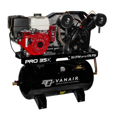 Goodall Manufacturing 25 Horsepower Air N Arc Compressor, Generator and Welder with 11.5 Gallon Fuel Tank