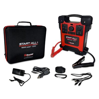 Goodall Manufacturing START-ALL Jump Starter 10000A/5000A 166500 Joules 12V/24V Lithium-Ion