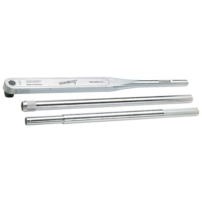 Gedore DREMOMETER INDUSTRIAL Torque Wrench; Type F; 1.1/2" Drive; 1500-3000 Nm; with two ALU Extension Tubes