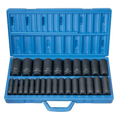 Grey Pneumatic 1/2" Drive 26 Piece Deep Length Metric Master Set