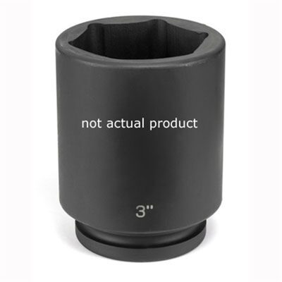 Grey Pneumatic 1" Drive x 3-1/2" Deep Socket