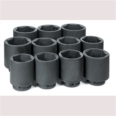 Grey Pneumatic 1" Dr. 11 Piece Deep Fractional Set 3-1/8" - 4-1/2"