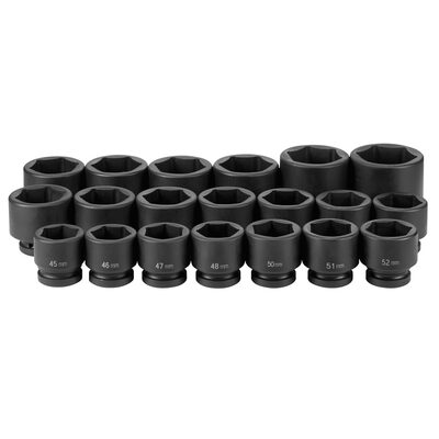Grey Pneumatic 1" Drive 20 Piece Metric Set 45mm to 75mm