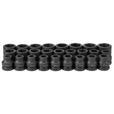 Grey Pneumatic 1" Drive 26 Piece Metric Set 19mm to 44mm