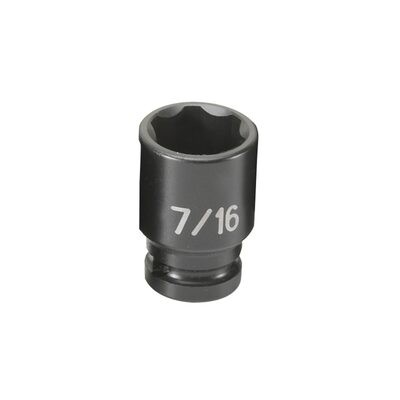 Grey Pneumatic 1/4" Surface Drive x 7/16" Standard  Socket