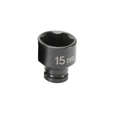 Grey Pneumatic 1/4" Surface Drive x 15mm Standard  Socket