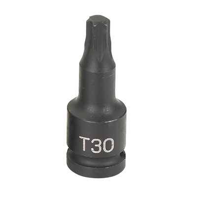 Grey Pneumatic 1/4" Drive x T30 Internal Star Impact Driver