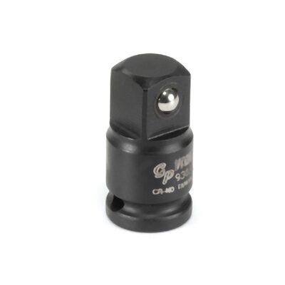 Grey Pneumatic 1/4" Female x 3/8" Male Adapter w/ Friction Ball