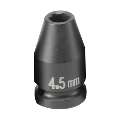 Grey Pneumatic 1/4" Surface Drive x 4.5mm Standard  Socket