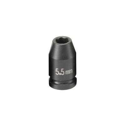 Grey Pneumatic 1/4" Surface Drive x 5.5mm Standard  Socket