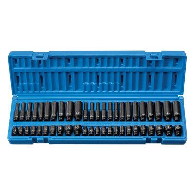 Grey Pneumatic 1/4" Dr. Std. & Dp. Fractional& Metric Master Set