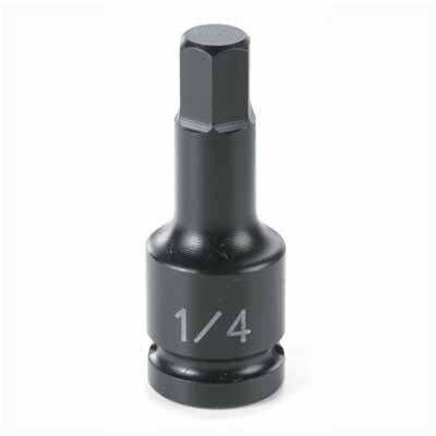 Grey Pneumatic 1/4" Drive x 4mm Hex Driver