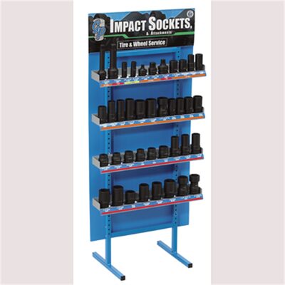 Grey Pneumatic Tire & Wheel Service Display