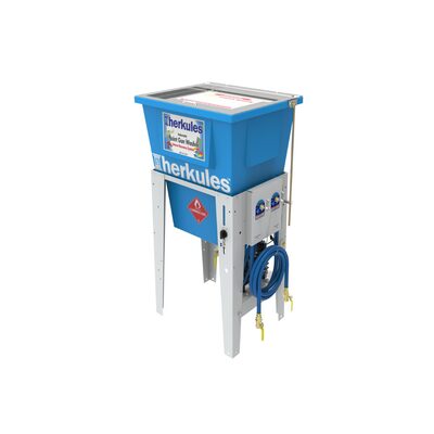 Herkules Equipment G205 - Automatic 2 Gun, 2 Cup Paint Gun Washer w/ Built-In Solvent Transfer System