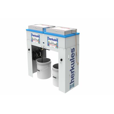 Herkules Equipment G375 - Automatic 4 Gun, 4 Cup Paint Gun Washer w/ Flow-Through Brush