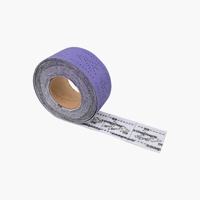 High Teck Products 2.75"X13YD 320G MULTIPLE-HOLE GRIP PURPLE CERAMIC AIR FILE ROLL