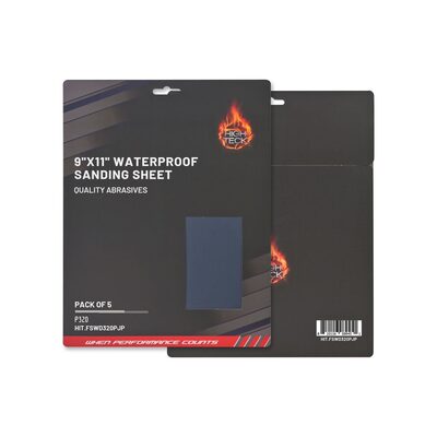 High Teck Products (5 pcs pack) 9"X11" WATERPROOF SANDING SHEET P320