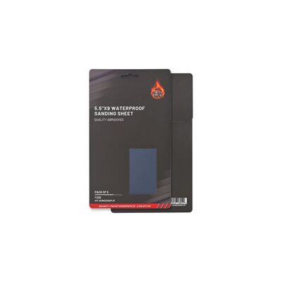 High Teck Products (5 pcs pack) 5.5"X9" WATERPROOF SANDING SHEET P2000