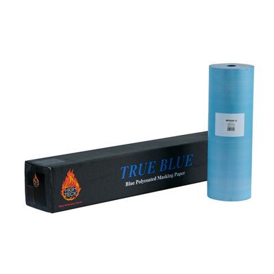 High Teck Products True Blue MP500B-18 Masking Paper, 18 in W x 700 ft L, Polycoated Paper, 35 lb Basis