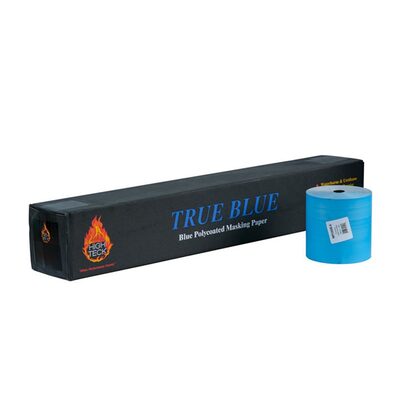 High Teck Products True Blue MP500B-6 Masking Paper, 6 in W x 700 ft L, Polycoated Paper, 35 lb Basis