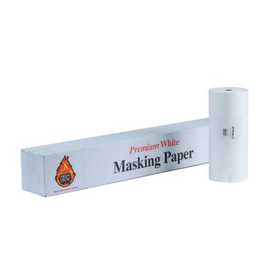 High Teck Products White Guard MP600W-12 Premium Masking Paper, 12 in W x 750 ft L, 24 lb Basis