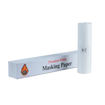 High Teck Products White Guard MP600W-18 Premium Masking Paper, 18 in W x 750 ft L, 24 lb Basis
