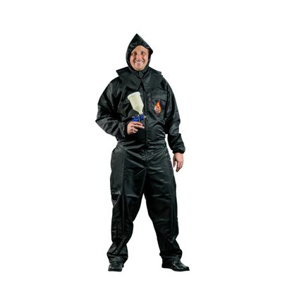 High Teck Products PS105B Premium Paint Suit, Medium, Black, 2-Way Zipper