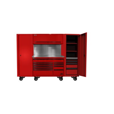 Homak Manufacturing 102" RS PRO CTS Combo, Toolboard BS, Red