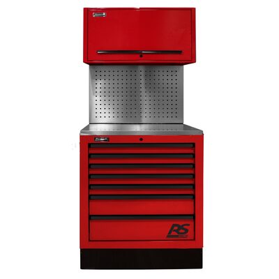 Homak Manufacturing CTS Set 36 in. with Toolboard Back Splash, Red