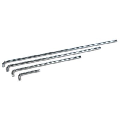 H&S AutoShot UNI-1065 Pulling Rod Kit 4-Pc. Chrome (4-inch, 10-inch,  14-inch and 18-inch Length)