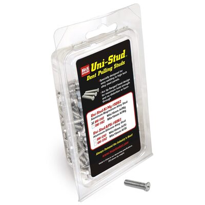 H&S AutoShot UNI-1142 Aluminum Stud Dent Pull M4 x 16mm Al/Mg #5052 Alloy (250-Pack)