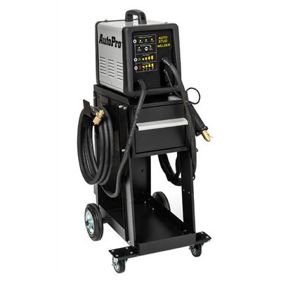H&S AutoShot UNI-9510 Steel Dent Pulling Welder Cart with Storage Drawer and Torch Cable Hangers