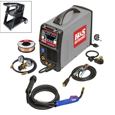 H&S Autoshot 200A MultiMIG Welder Package with welding cart