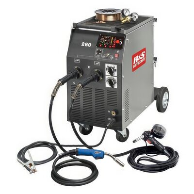 H&S AutoShot HSW-6213 MIG Welder 130 Amp Inverter with Infintely Variable Power and Wire Speed (115VAC)