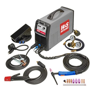 H&S AutoShot HSW-6321 TIG Welder 200 Amp AC/DC Pulse Inverter with 16 Parameter Settings (110-240VAC)