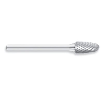 HTC Tool SF-51 Solid Carbide Burr, Tree Shape Radius, Single Cut
