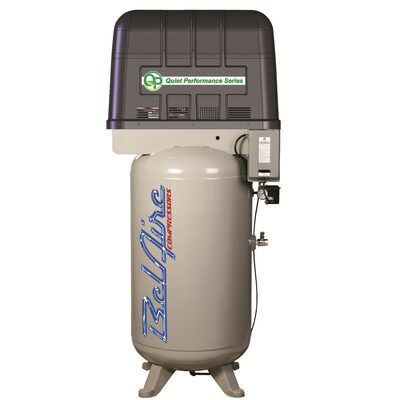 IMC (Belaire) 7.5 HP 80 Gallon 175 PSI 230 Volt Air Compressor 7.5 HP 80 Gallon Vertical Quiet Power 175 PSI 230 3 60 22.3 CFM T39 Pump 69 dBA